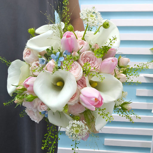 Blooming Love Symphony - Bridal Bouquet - Wedding Flower - Flower Delivery Singapore - Well Live Florist