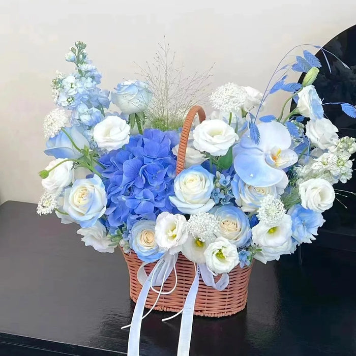 Blue Skies Ahead - Fresh Flower Basket in Singapore - Same Day Flower Delivery Singapore - Well Live Florist