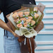 Brew-Tiful Blooms - Hand Bouquet - Fresh Cappucino Roses - Free Delivery - Well Live Florist