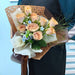 Brew-Tiful Blooms - Hand Bouquet - Fresh Cappucino Roses - Free Delivery - Well Live Florist