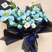 Cerulean Splendor - Blue Tulip Hand Bouquet - Tulip bouquet - Flower Delivery Singapore - Well Live Florist