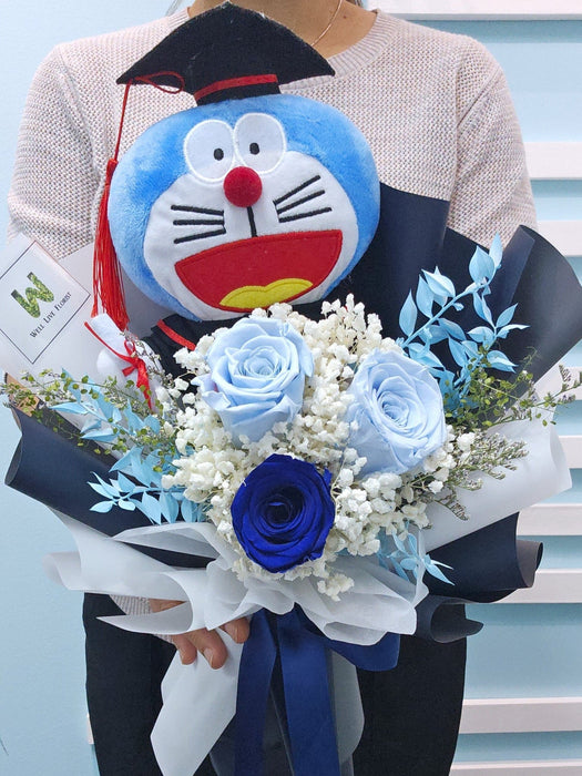 Cherished Milestone - Graduation Flower Bouquet- Preserved Flower - Free Same Day Delivery - Well Live Florist