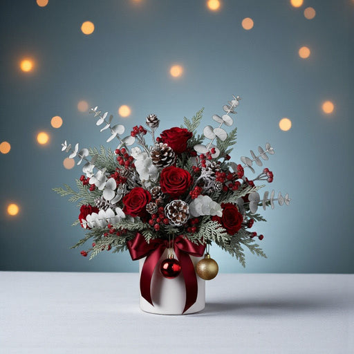 Christmas Rose - Christmas Flower Bouquet - Flower Delivery Singapore - Well Live Florist