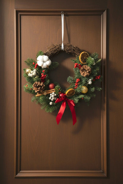 Christmas Wreath - Christmas Flower Delivery Singapore - Well Live Florist