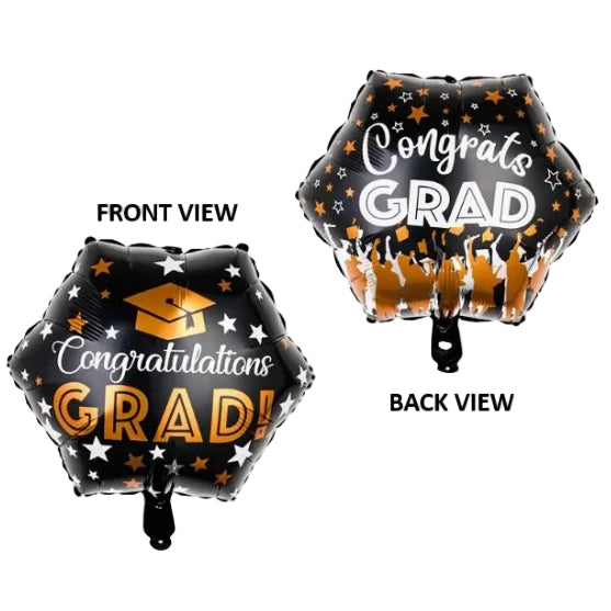 Congratulations Grad! Helium Balloon - Add On To Flower Bouquet - Well Live Florist