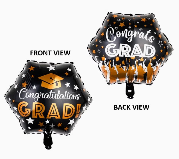 Congratulations Grad! Helium Balloon - Add On To Flower Bouquet - Well Live Florist