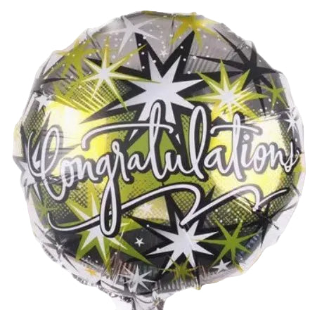 Congratulations Helium Balloon - Add On To Flower Bouquet - Well Live Florist