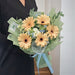 Dancing Daisies - Peach Gerbera Bouquet - Flower Bouquet - Flower Delivery Singapore - Well Live Florist