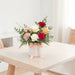 Desert Sunset - Rose and Carnation Arrangement - Flower Box Arrangement - Fresh Flower - Flower Delivery Singapore - Well Live Florist