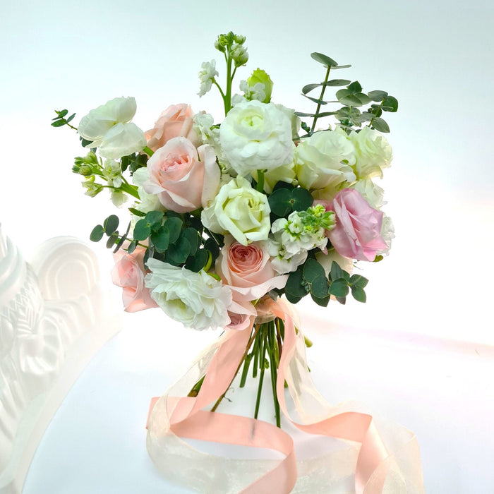 Dreamy Pastel - Bridal Bouquet - Hand Bouquet - Wedding Flower - Free Same Day Delivery - Florist Singapore - Well Live Florist