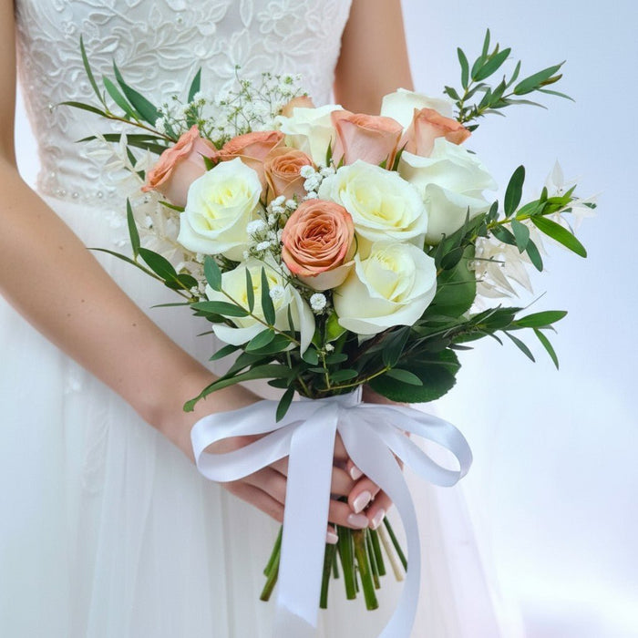Elizabeth - Bridal Bouquet - Wedding Flower Bouquet - Flower Delivery Singapore - Well Live Florist