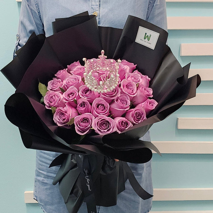 Endless Beauty - Purple Rose Bouquet - Flower Bouquet - Flower Delivery Singapore - Well Live Florist