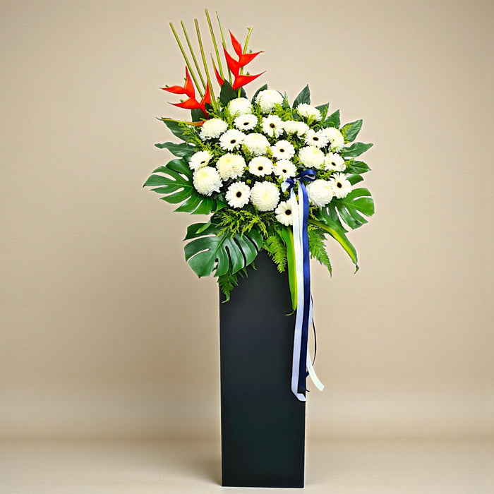 Endless Light - Condolences Flower Stand - Sympathy Flower - Flower Delivery Singapore - Well Live Florist
