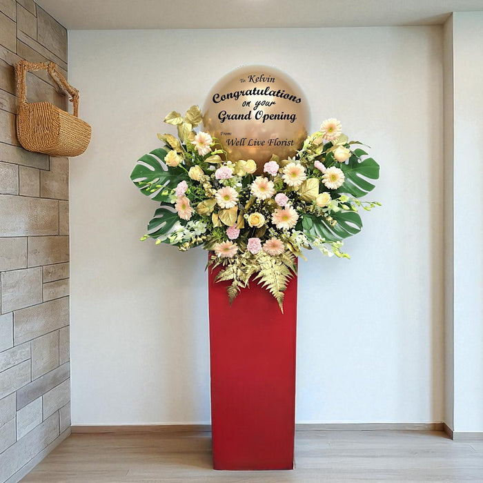 Felicitations - Grand Opening Flower Stand - Opening Flower Delivery - Flower Delivery Singapore - Well Live Florist