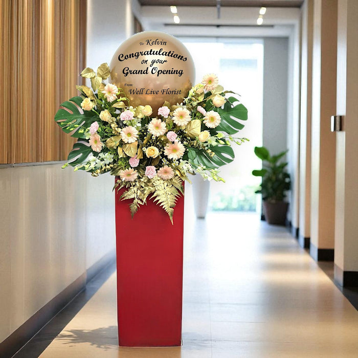 Felicitations - Grand Opening Flower Stand - Opening Flower Delivery - Flower Delivery Singapore - Well Live Florist