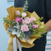 Fiery Bloom - Hand Bouquet - Eustoma - Hand Bouquet - Red Roses - Well Live Florist