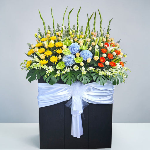 Forever In Our Thoughts - Condolences Flower - Condolence Flowers Stand - Free Same Day Delivery - Florist Singapore - Well Live Florist