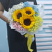 Fresh Fusion - Hand Bouquet - Sunflower Bouquet - Flower Delivery Singapore - Well Live Florist