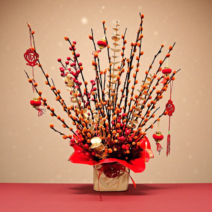 Good Fortune 财运亨通 - Chinese New Year Flower - Free Same Day Delivery - Florist Singapore - Well Live Florist
