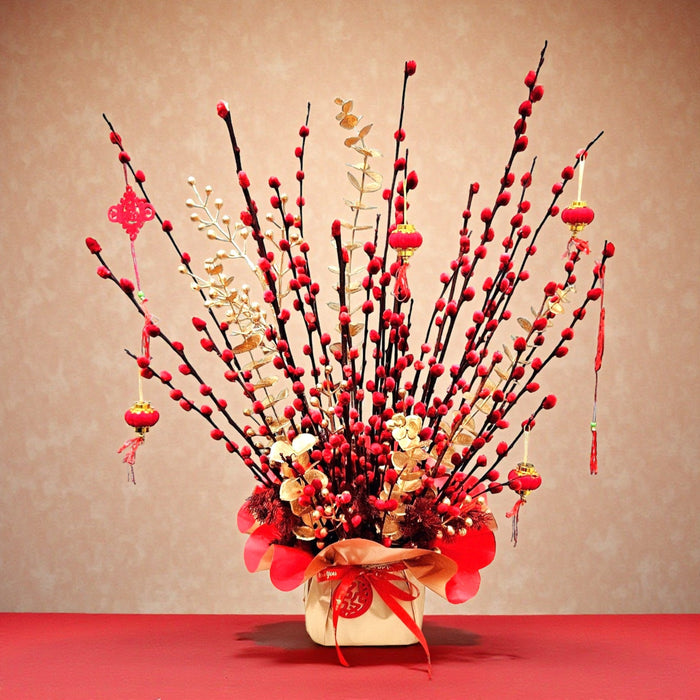 Good Fortune 财运亨通 - Chinese New Year Flower - Free Same Day Delivery - Florist Singapore - Well Live Florist