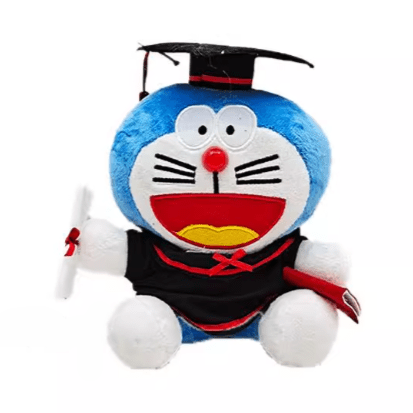 Graduation Doraemon (20cm)|Well Live Florist