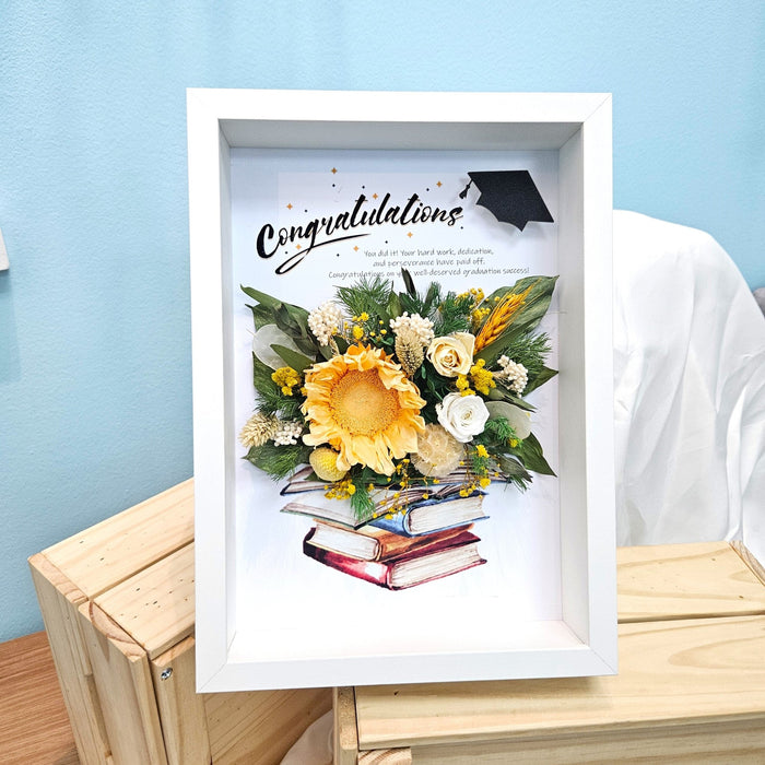 Graduation Glory - Floral Artwork - Graduation Flower - Flower Delivery Singapore - Well Live Florist