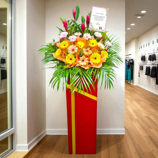 Heartfelt Congrats - Grand Opening Flower Stand - Opening Flower Delivery - Flower Delivery Singapore - Well Live Florist