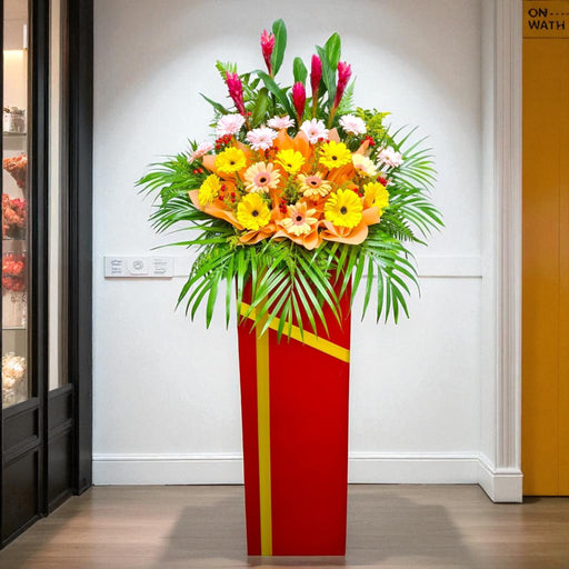 Heartfelt Congrats - Grand Opening Flower Stand - Opening Flower Delivery - Flower Delivery Singapore - Well Live Florist