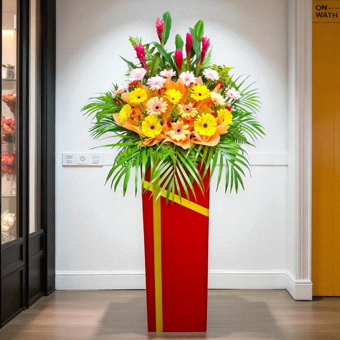 Heartfelt Congrats - Grand Opening Flower Stand - Opening Flower Delivery - Flower Delivery Singapore - Well Live Florist