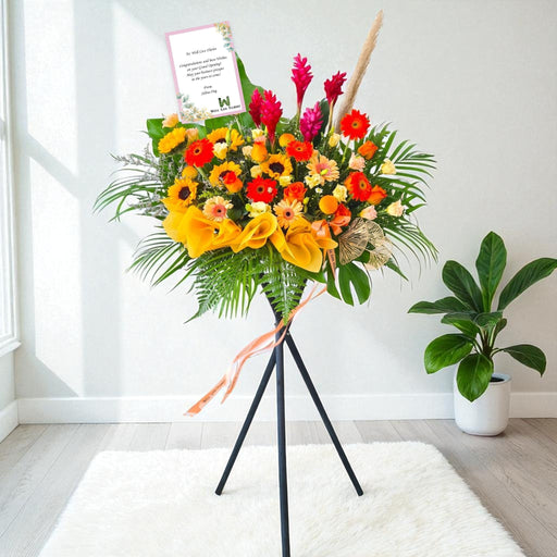 Heartfelt Congrats II - Grand Opening Flower Stand - Opening Flower Delivery - Flower Delivery Singapore - Well Live Florist