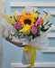Hearts Afire - Fresh Flower Bouquet - Sunflower and Roses Bouquet - Flower Delivery Singapore - Well Live Florist
