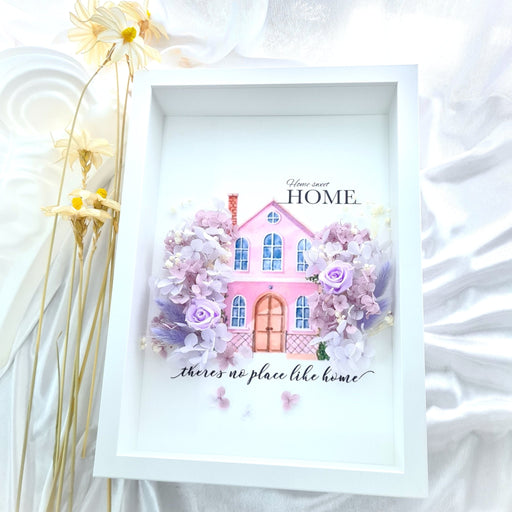 Home Happiness - Floral artwork - Preserved Flower - Housewarming Gift - Free Same Day Delivery - Florist Singapore - Well Live Florist