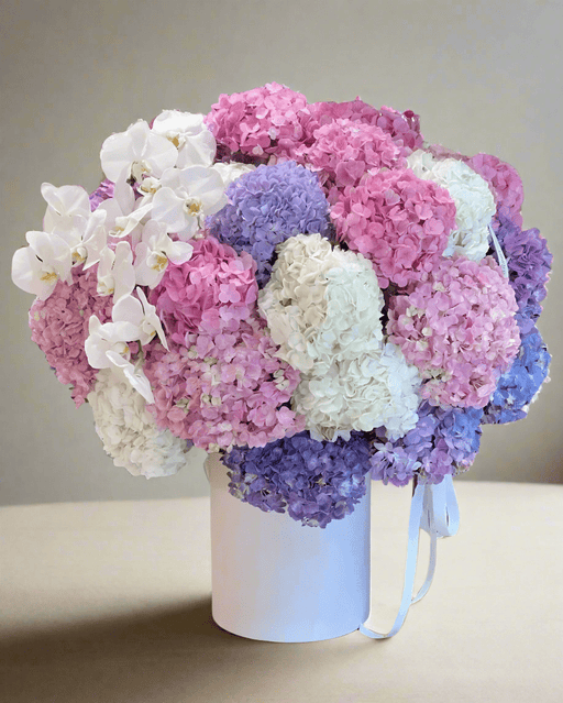 Hydrangea Haven - Flower Box - Flower Delivery Singapore - Well Live Florist