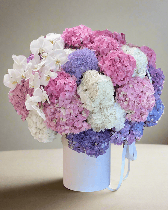 Hydrangea Haven - Flower Box - Flower Delivery Singapore - Well Live Florist