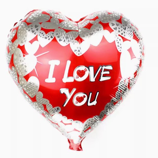 I Love You Heartshape Helium Balloon - Add On Item - Well Live Florist