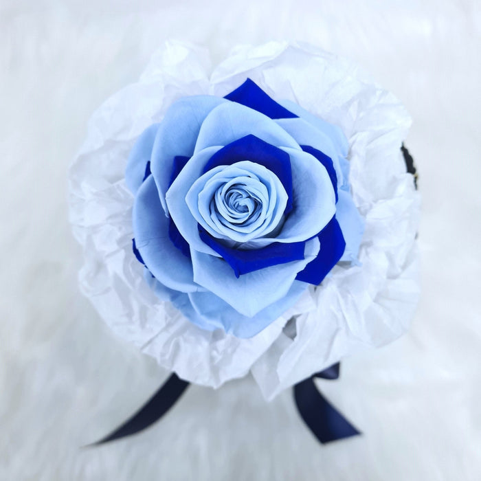 Icy Elegance - Preserved Bouquet - Preserved Rose - Flower Bouquet - Free Same Day Delivery - Florist Singapore - Well Live Florist