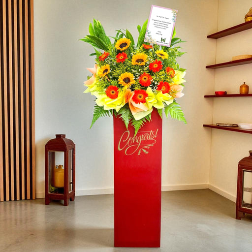 Infinite Fortune - Grand Opening Flower Stand - Opening Flower Delivery - Congrats Flower Stand Singapore - Flower Delivery Singapore - Well Live Florist