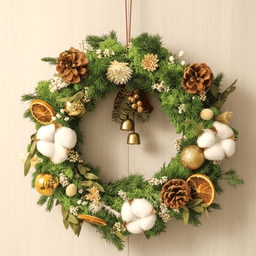 Jingle All the Way - Preserved Christmas Wreath - Christmas Flower Delivery Singapore - Well Live Florist