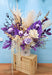 Lavender Dreamscape - Preserved Flower In Vase - Flower Arrangement - Preserved Rose - Cotton Flower - Preserved Hydrangea - Well Live Florist