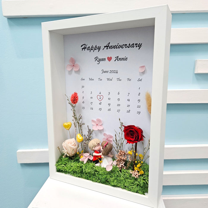 Love Story - Anniversary Floral Artwork - Anniversary Gift - Flower Delivery Singapore - Well Live Florist