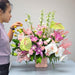 Luxe Lily Garden - Fresh Flower Vase Arrangement - Flower Delivery Singapore - Well Live Florist