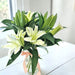 Luxury Palace - Fresh White Lily Vase Arrangement - Flower delivery Singapore - Well Live Florist