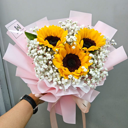 MD Sunflower Love - Mothers Day - Baby's Breath - Mothers Day Flower - Sunflower - Well Live Florist