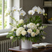 Orchid Moonbeam - Phalaenopsis and Hydrangea Flower Arrangement - Flower in Vase - Flower Delivery Singapore - Well Live Florist