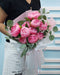 Paeonia Perfection - Fresh Peony - Baby's Breath - Hand Bouquet - Free Same Day Delivery - Well Live Florist