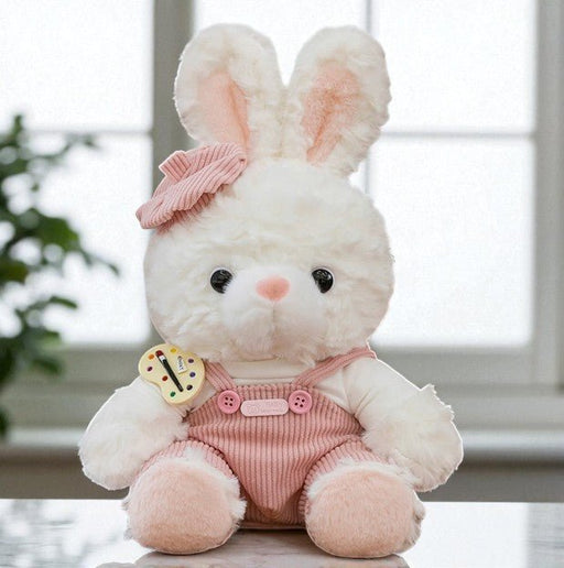 Painter Rabbit Plush - Add On Plush Toy to Flower Bouquet - Flower Delivery Singapore - Well Live Florist