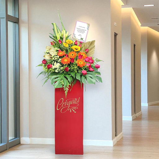 Prosperity In Life - Grand Opening Flower Stand - Opening Flower Delivery - Flower Delivery Singapore - Well Live Florist