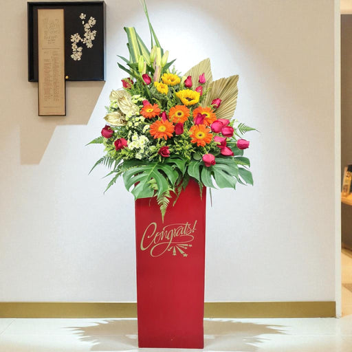 Prosperity In Life - Grand Opening Flower Stand - Opening Flower Delivery - Flower Delivery Singapore - Well Live Florist