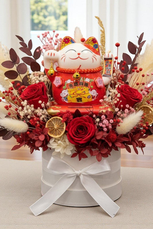 Prosperous Journey - Grand Opening Flower Bouquet - Opening Flower Delivery - Preserved Flower for Shop Opening - Flower Delivery Singapore - Well Live Florist