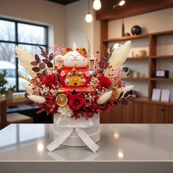 Prosperous Journey - Grand Opening Flower Bouquet - Opening Flower Delivery - Preserved Flower for Shop Opening - Flower Delivery Singapore - Well Live Florist